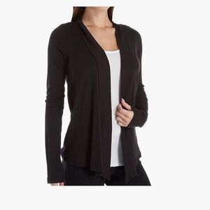 Splendid Black Open Front Cardigan medium